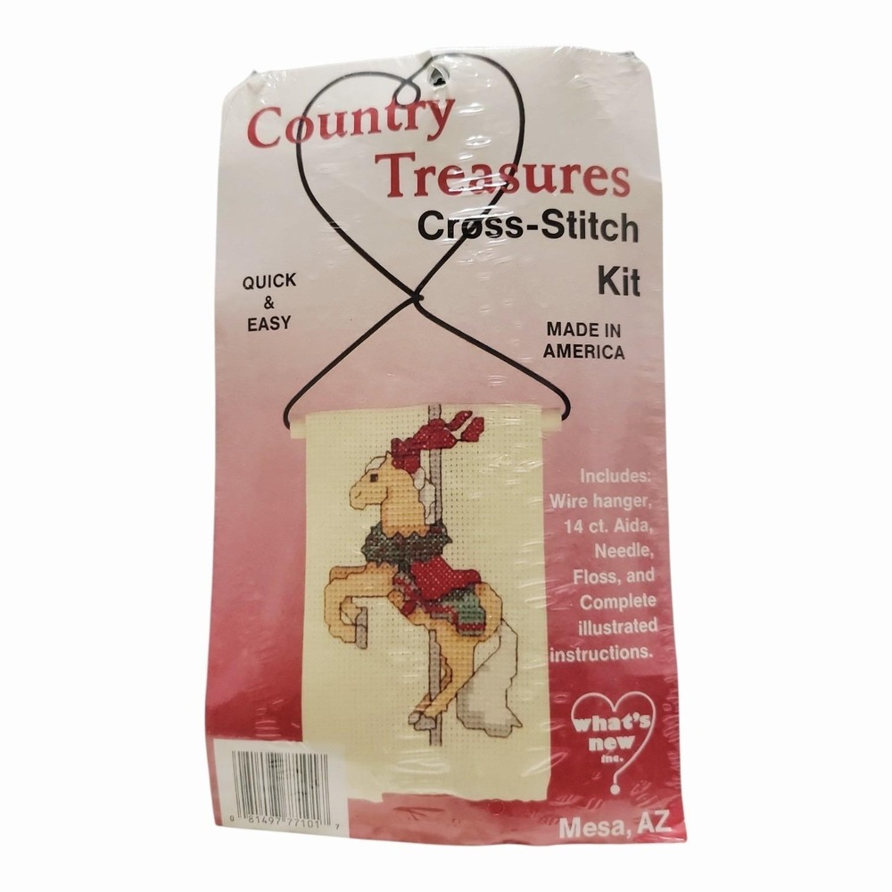 Lot 4 Vintage Christmas Cross Stitch Kits Country Wireworks Country Treasures - Picture 8 of 11